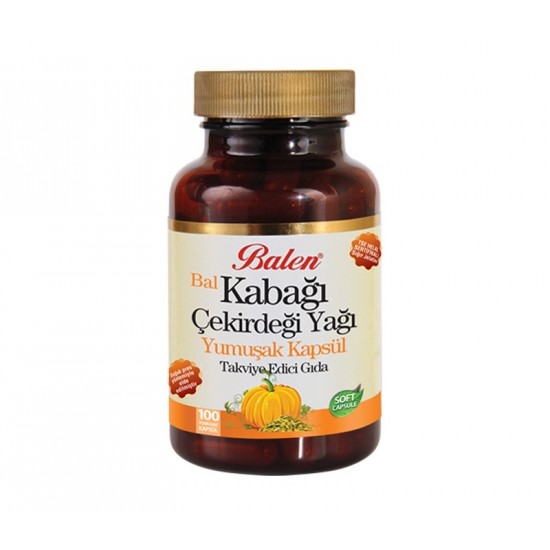 Balen Bal Kabağı Çekirdeği Yağı Yumuşak Kapsül 1380 Mg* 100 Balen Bal Kabağı Çekirdeği Yağı Yumuşak Kapsül 1380 Mg* 100